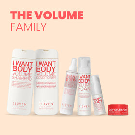 ELEVEN AUSTRALIA before-and-after hair comparison showing fuller, touchable body