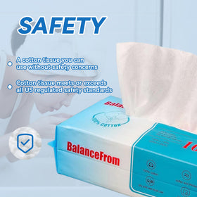Elevon tissues on bathroom counter showing ready-to-use convenience at home