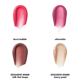 e.l.f. application on lips before and after demonstrating plumping effect and glossy finish