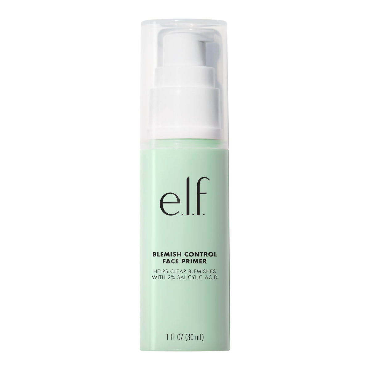 e.l.f. front packaging showing primer bottle and brand benefit