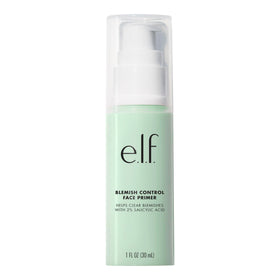 e.l.f. front packaging showing primer bottle and brand benefit