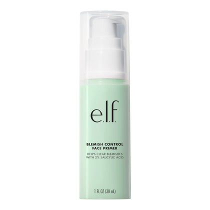 e.l.f. front packaging showing primer bottle and brand benefit