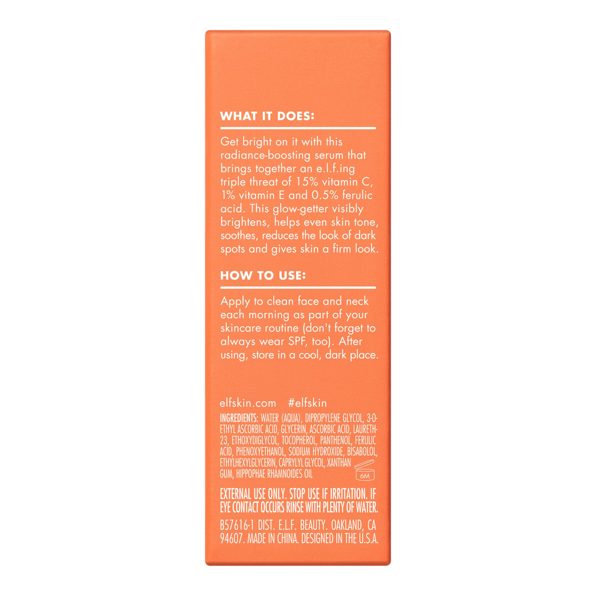e.l.f. Bright Icon inside a travel pouch to show convenience and on-the-go brightening power