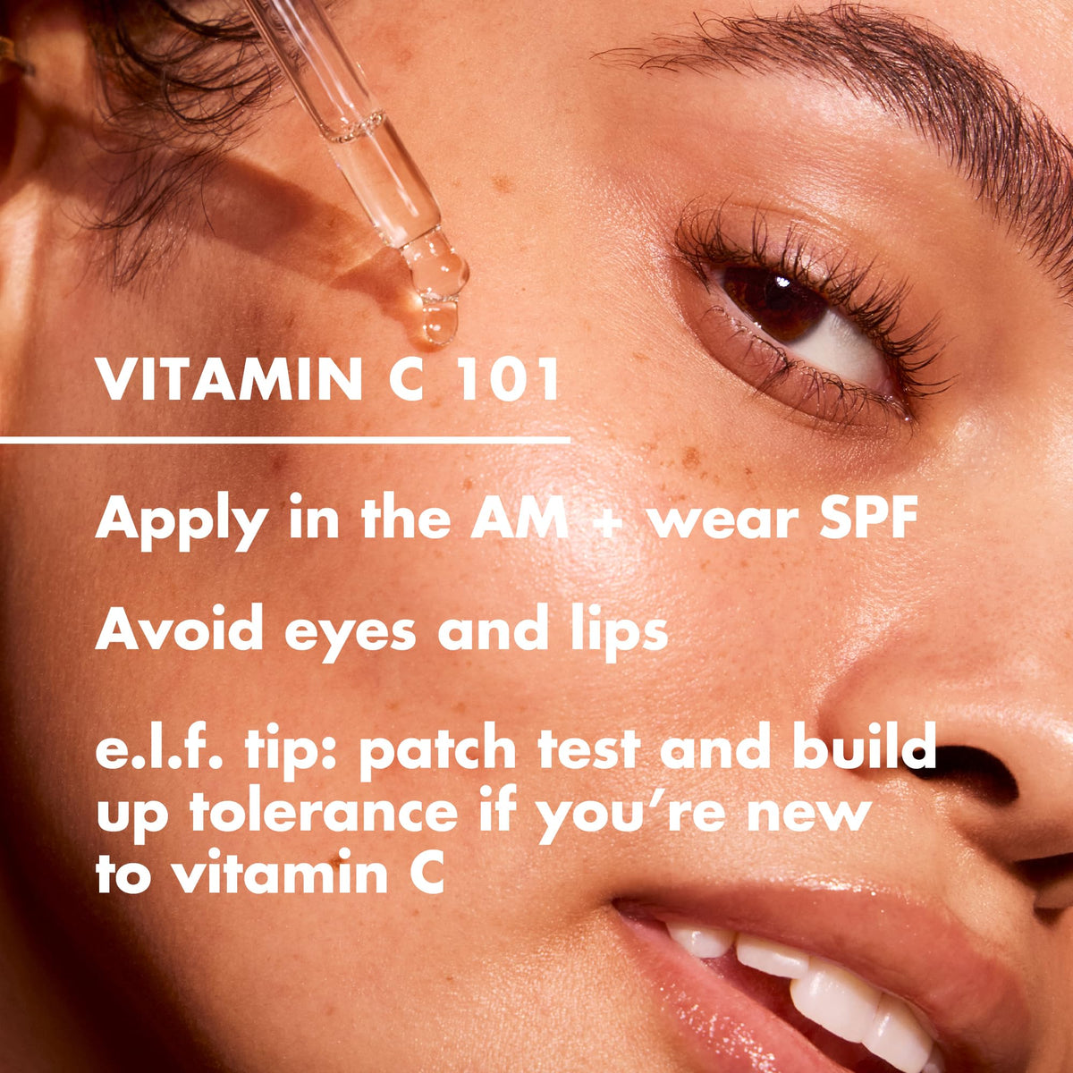 e.l.f. Bright Icon serum on hand demonstrating easy application and non-greasy finish
