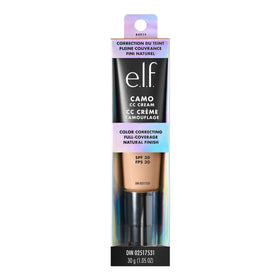 e.l.f. label detail showing Light 210 N shade and SPF 30 protection