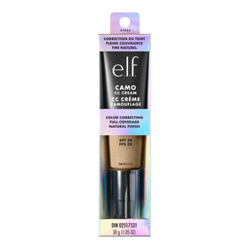 e.l.f. Camo CC Cream SPF 30 label visible to show daily sun protection benefit