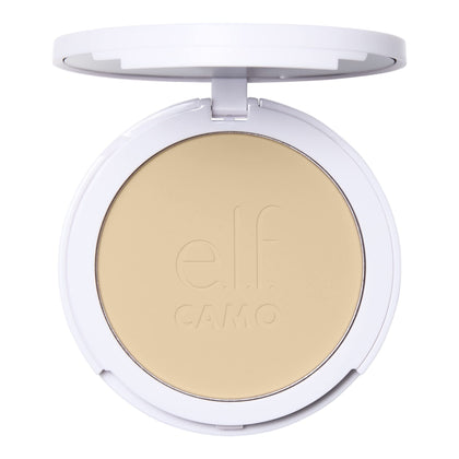 e.l.f. compact front view showing sleek design and on-the-go convenience