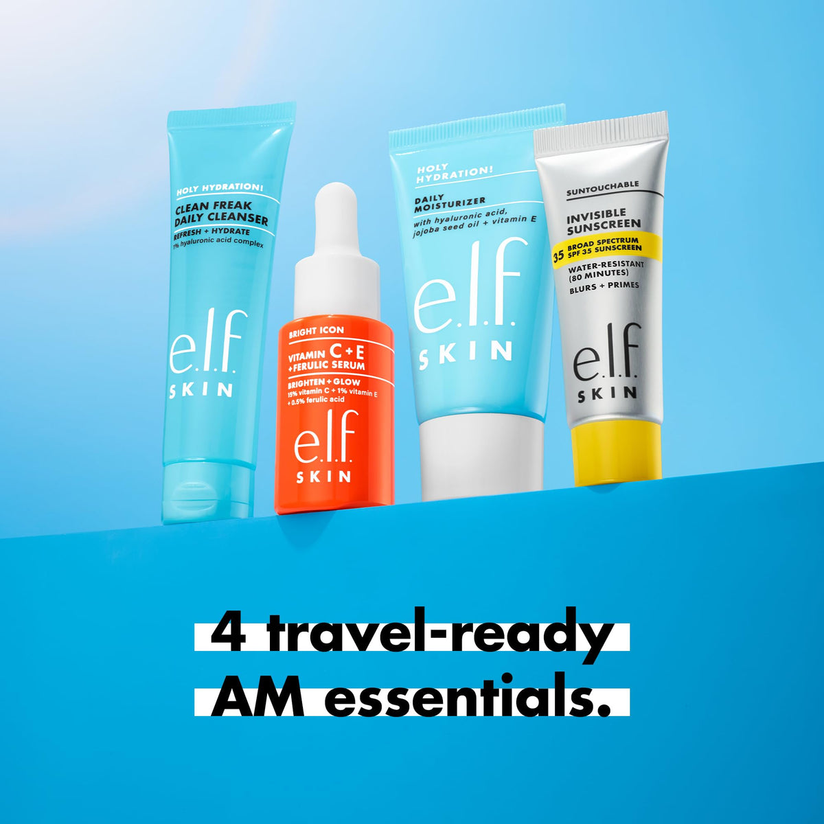 e.l.f. cleanser pump close-up with creamy texture for gentle daily cleansing