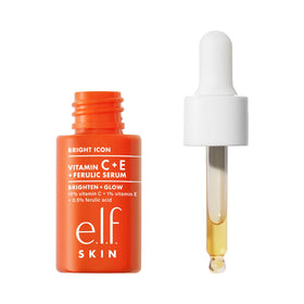 e.l.f. eye cream being patted under eye to reduce puffiness