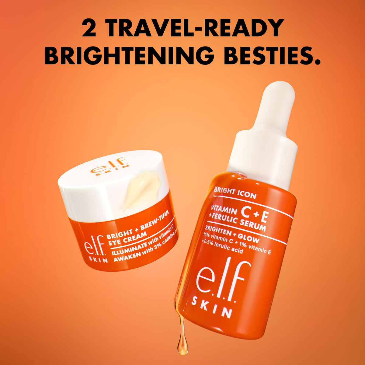 e.l.f. eye cream tube close-up showing depuffing benefit