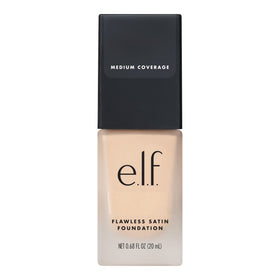 e.l.f. foundation being applied with a sponge for seamless, buildable finish