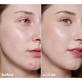 e.l.f. Halo Glow applied with fingertips for sheer, buildable coverage