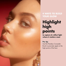 e.l.f. Halo Glow applied on hand demonstrating blendability and natural radiant effect