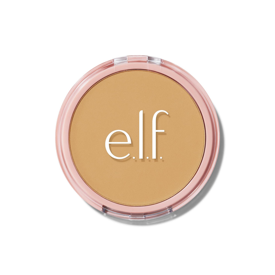 e.l.f. Halo Glow compact front showing sleek packaging and benefit
