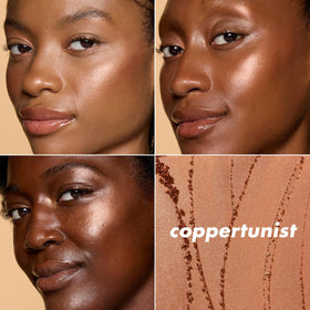 e.l.f. on model cheek giving a warm, lit-from-within benefit
