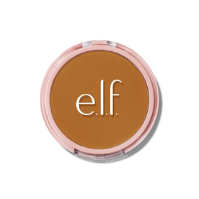 e.l.f. compact front view showing shade and sleek packaging benefit portability