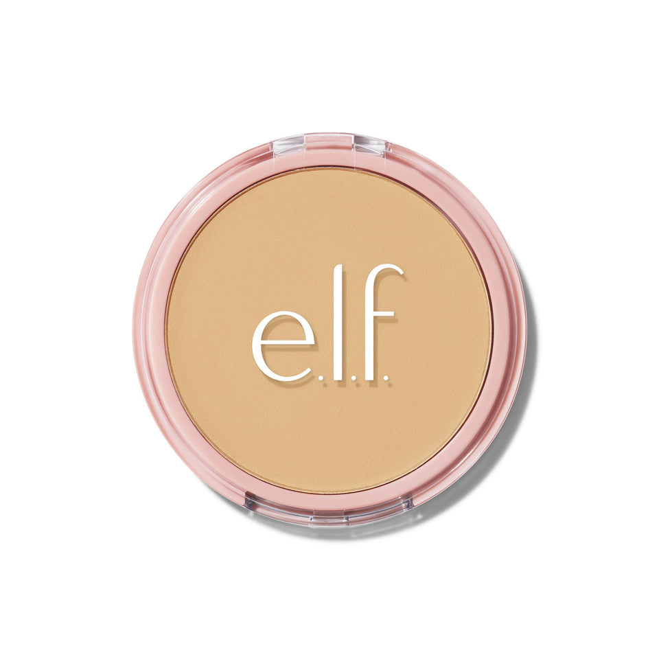e.l.f. halo glow front compact showing sleek case and shade