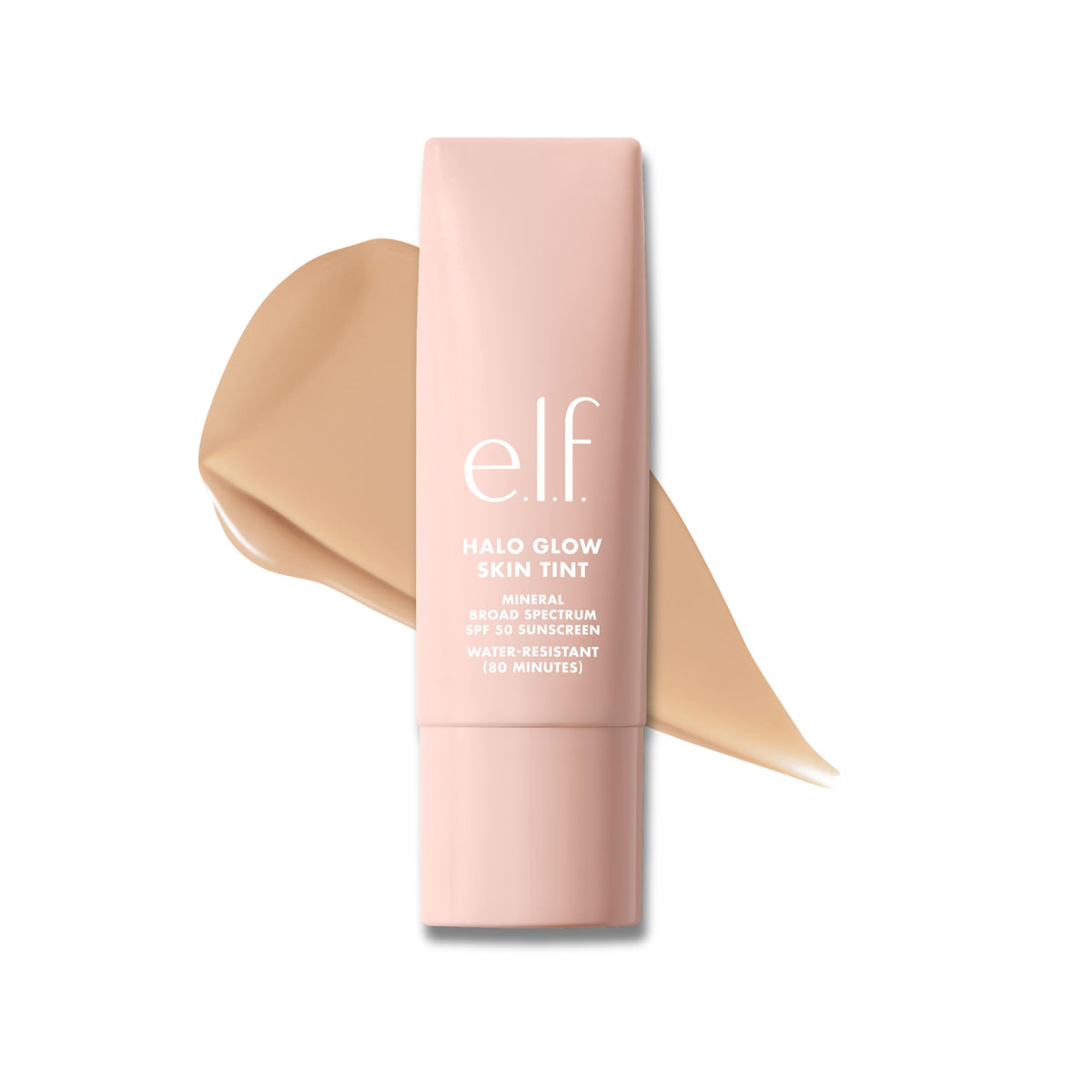e.l.f. front packaging showing product and SPF 50 protection benefit