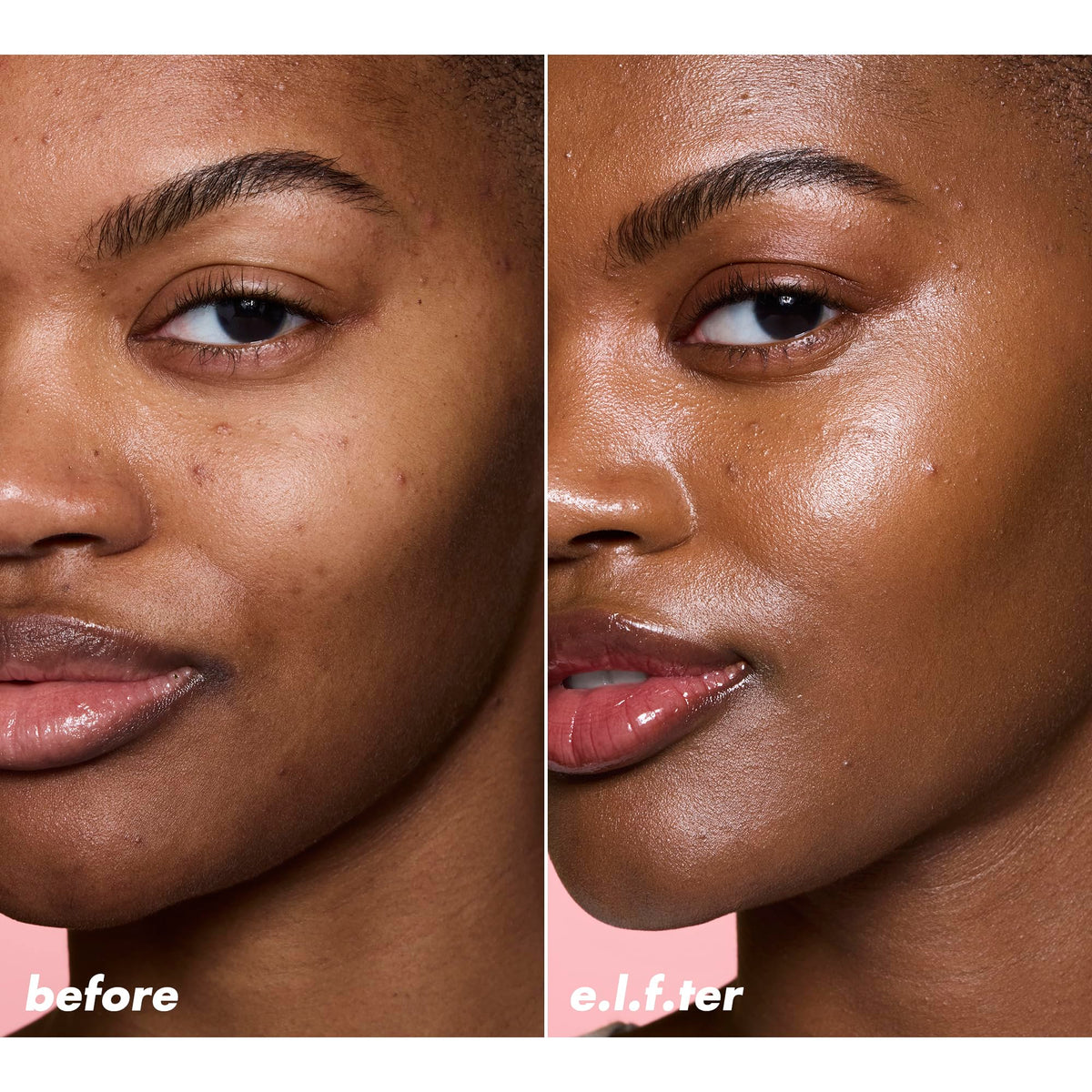 e.l.f. Halo Glow placed on vanity near mirror illustrating everyday glowing skin routine