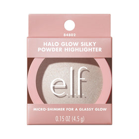 e.l.f. compact on vanity with mirror, lifestyle scene suggesting everyday glow