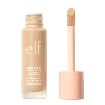 e.l.f. Halo Glow Liquid Filter front packaging showing bottle and label for identification
