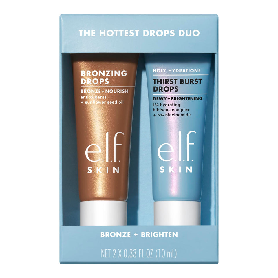 e.l.f. SKIN duo front packaging showing both travel-size bottles and benefits