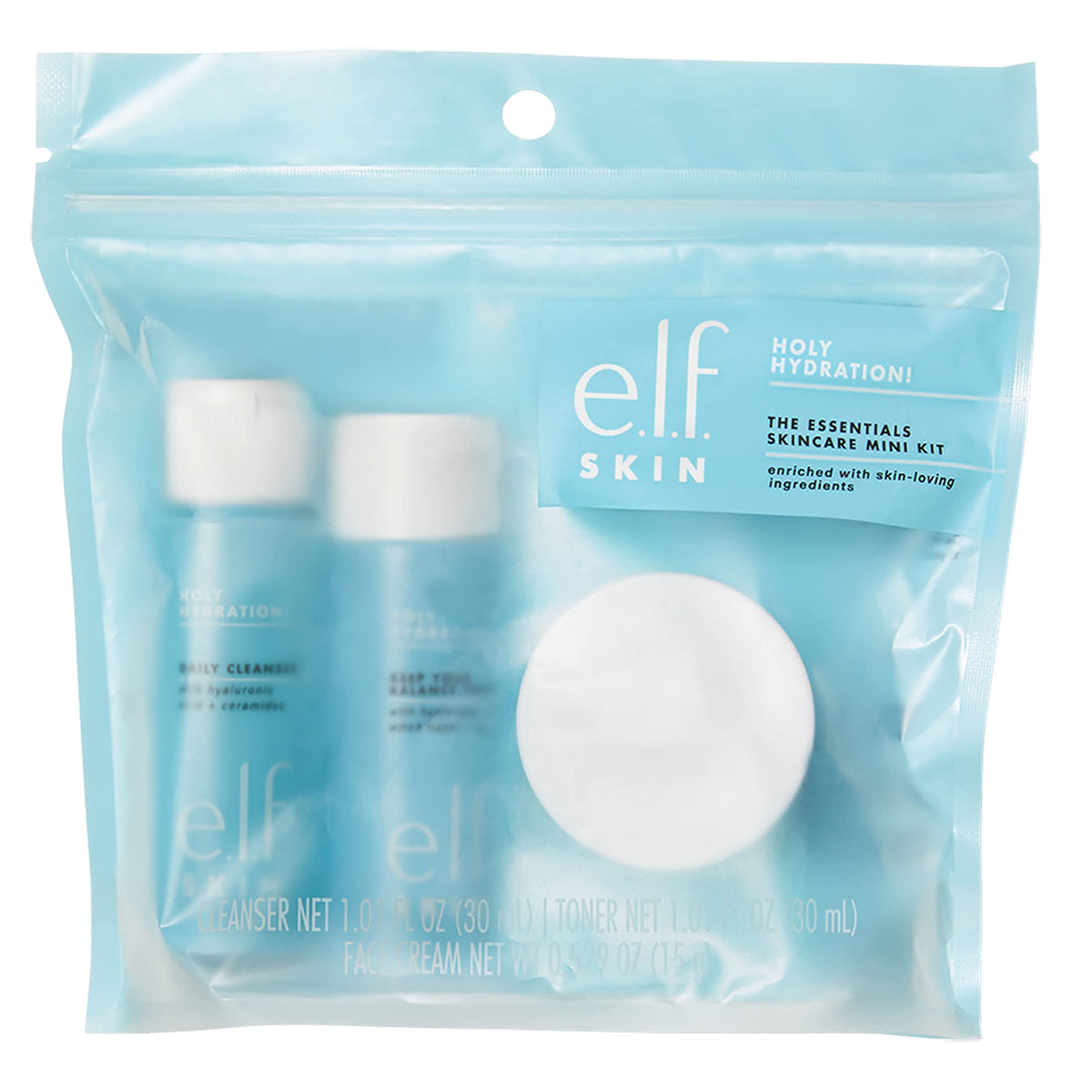 e.l.f. moisturizer open jar showing creamy texture and long-lasting hydration
