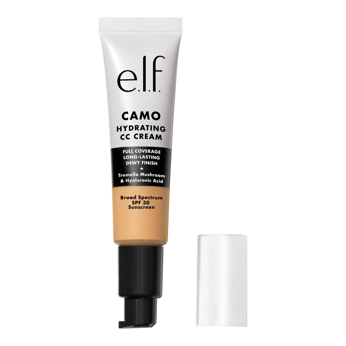 e.l.f. front packaging showing bottle and shade, communicates clear product identity and benefit