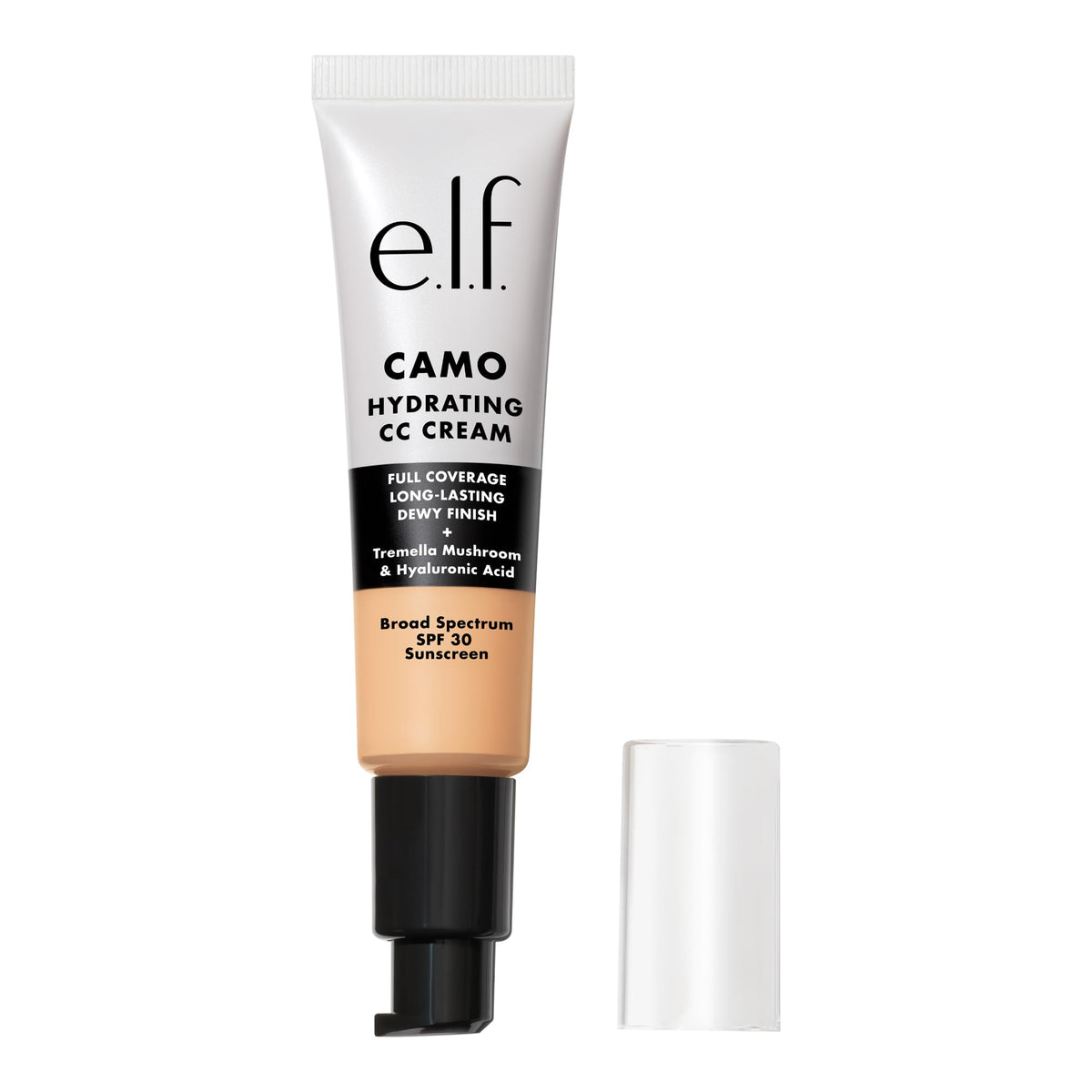 e.l.f. Hydrating Camo CC Cream front tube showing label and shade