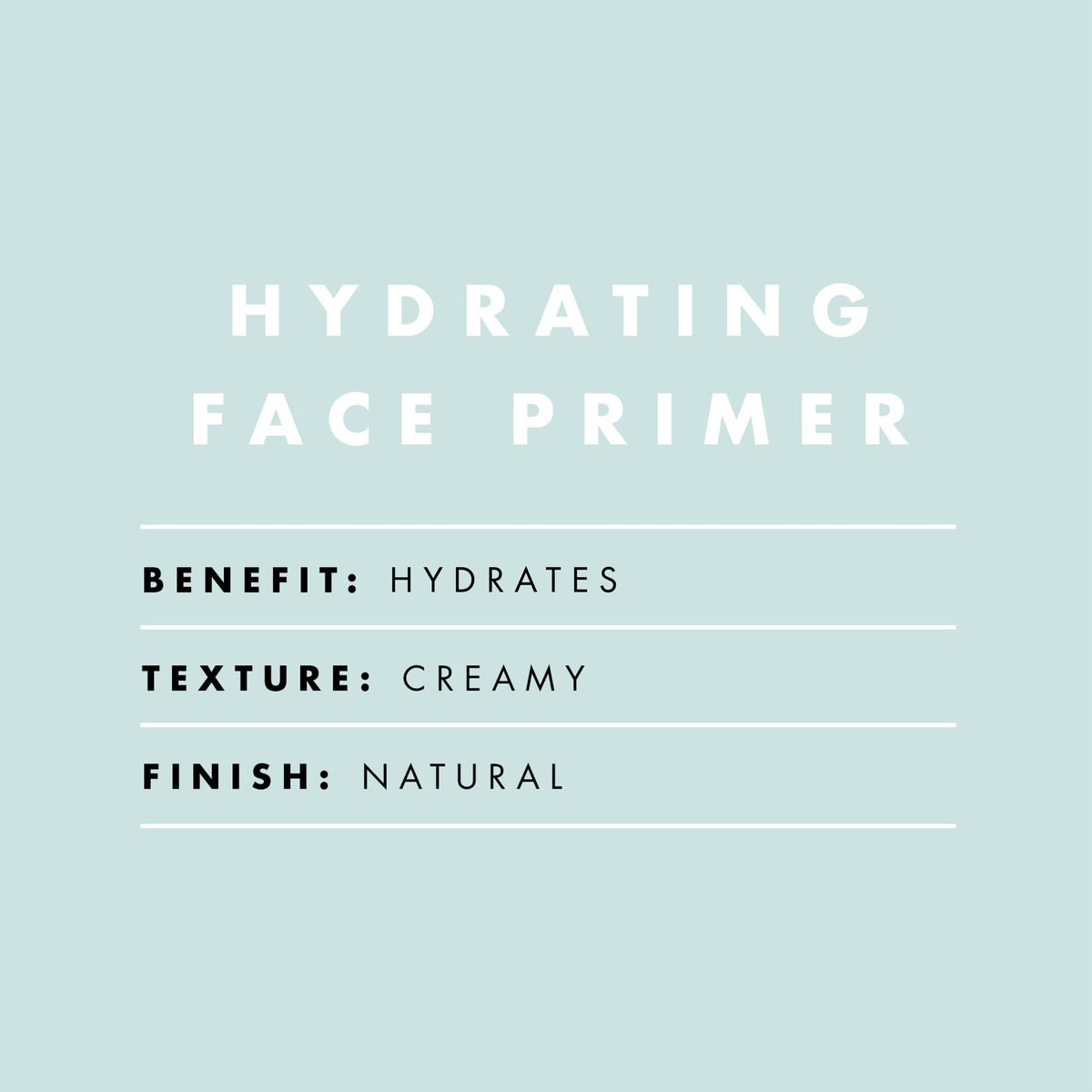 e.l.f. primer texture swipe on skin demonstrating smooth, hydrating finish