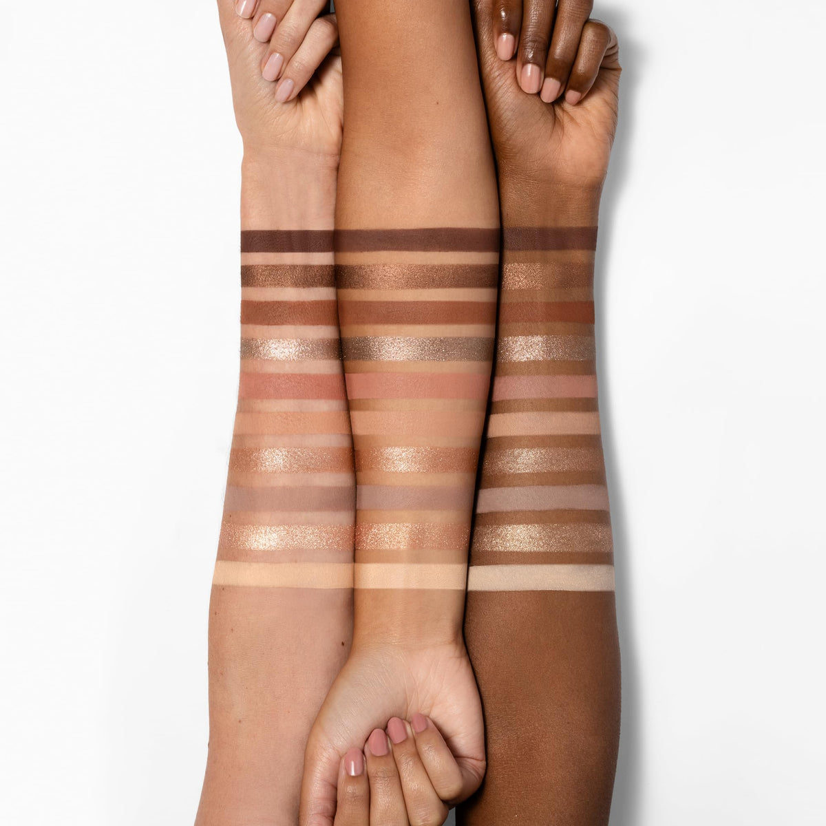 e.l.f. palette in hand for size comparison, showing travel-friendly compactness