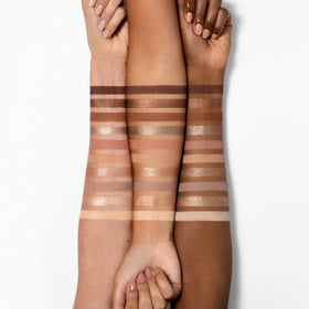 e.l.f. palette in hand for size comparison, showing travel-friendly compactness