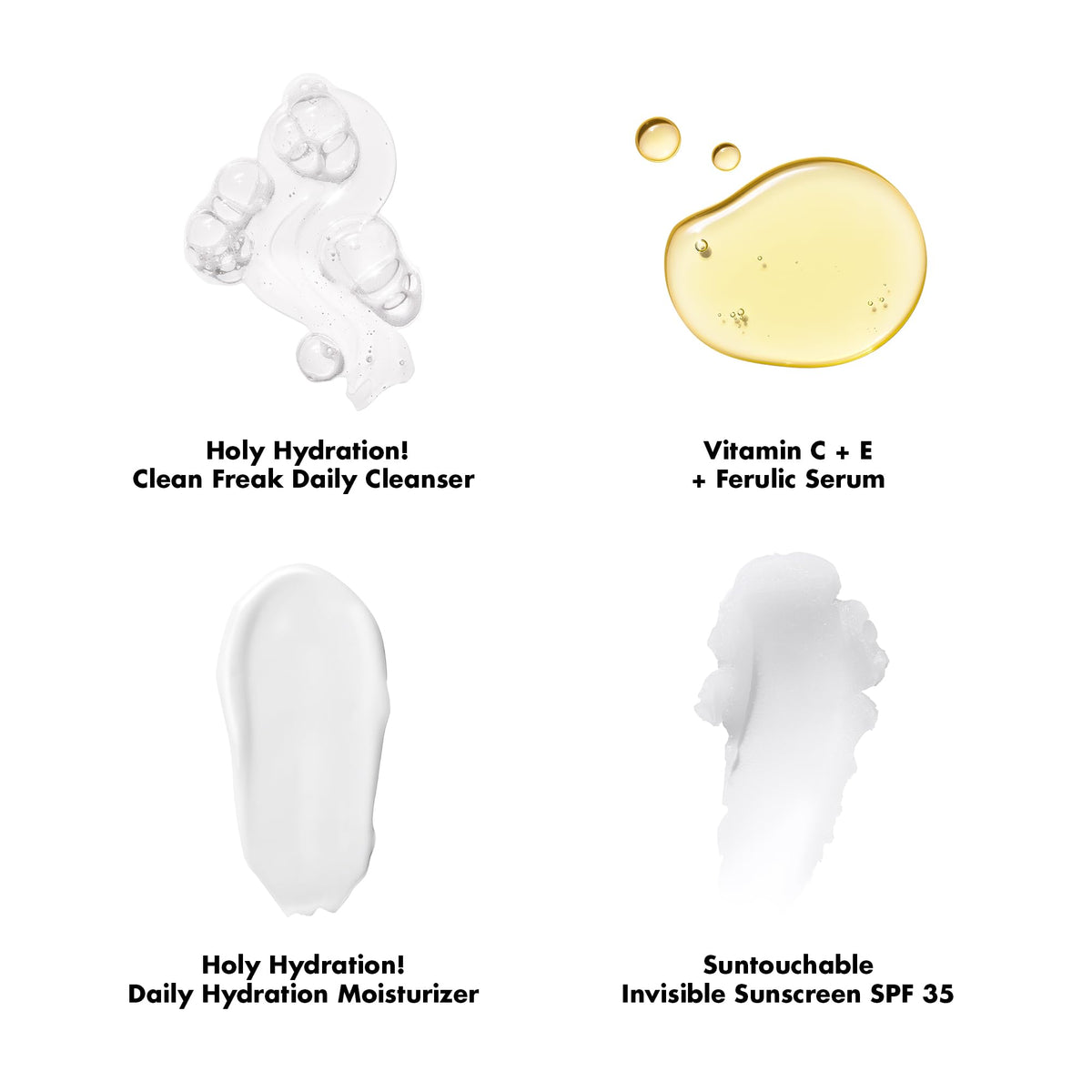 e.l.f. kit tucked inside a toiletry bag for easy travel-ready morning skincare