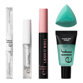 e.l.f. Lip Lacquer applicator and color swipe delivering high-shine without stickiness