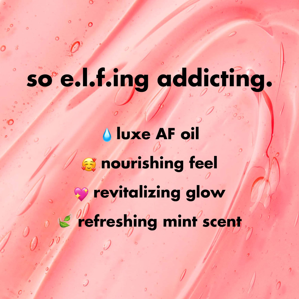 e.l.f. Pink Quartz lip swatch on model lips delivering sheer pink shine and moisture