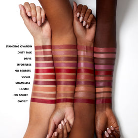 e.l.f. color swatch texture on arm showing creamy finish, true-to-shade benefit