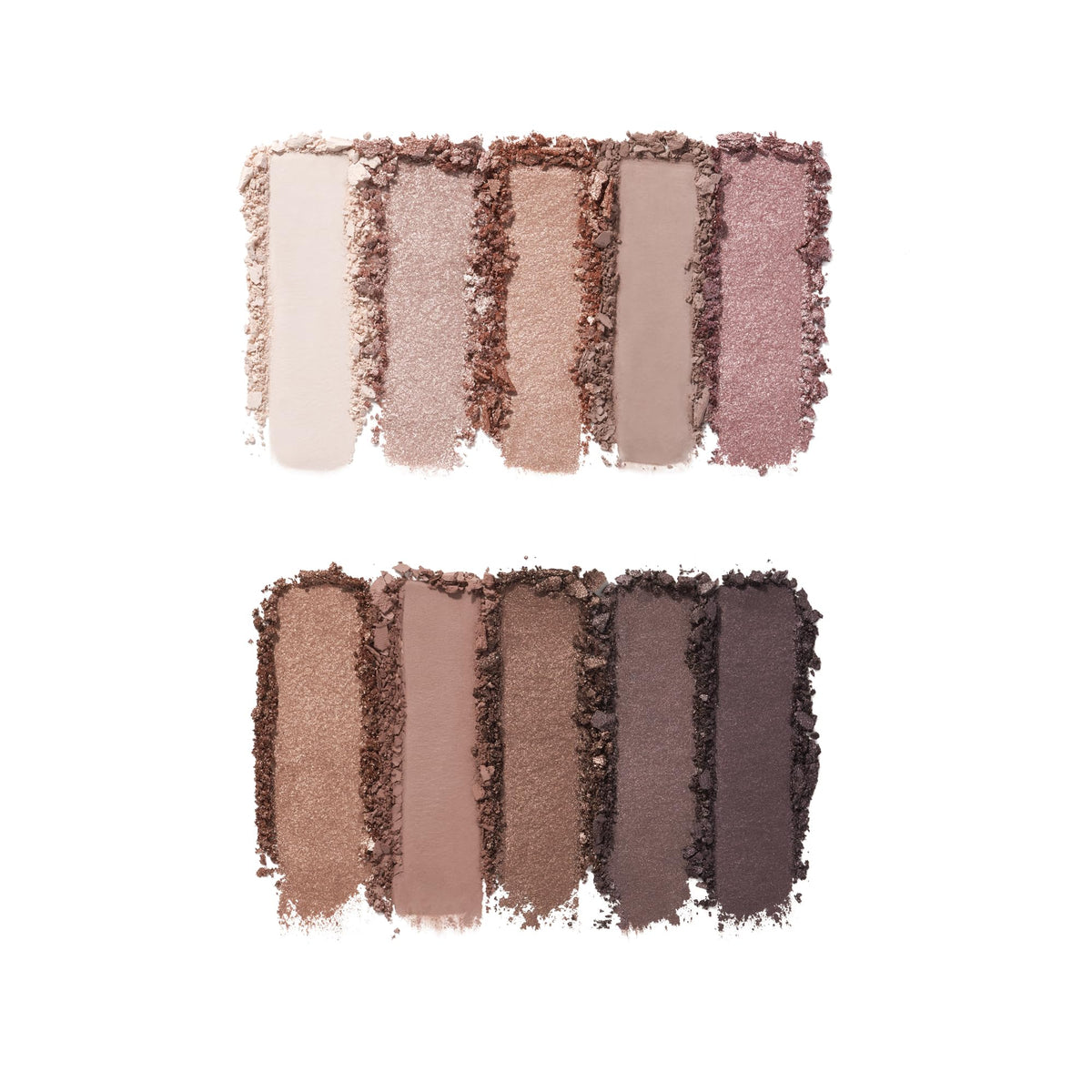 e.l.f. open palette top view displaying ten shades for versatile looks