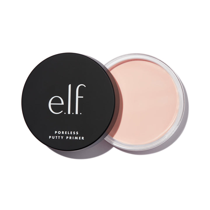 e.l.f. primer front tube showing product branding and size benefit: clear identification