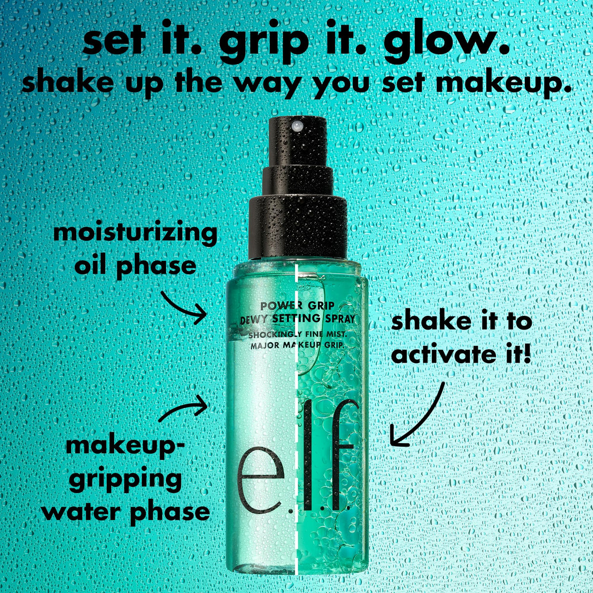 e.l.f. ingredient label highlighting aloe, hyaluronic acid and squalane benefits
