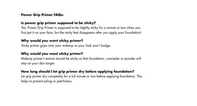 e.l.f. Power Grip ingredient panel focus highlighting hydrating formula benefits