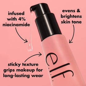 e.l.f. fingertips applying primer demonstrating easy blendability
