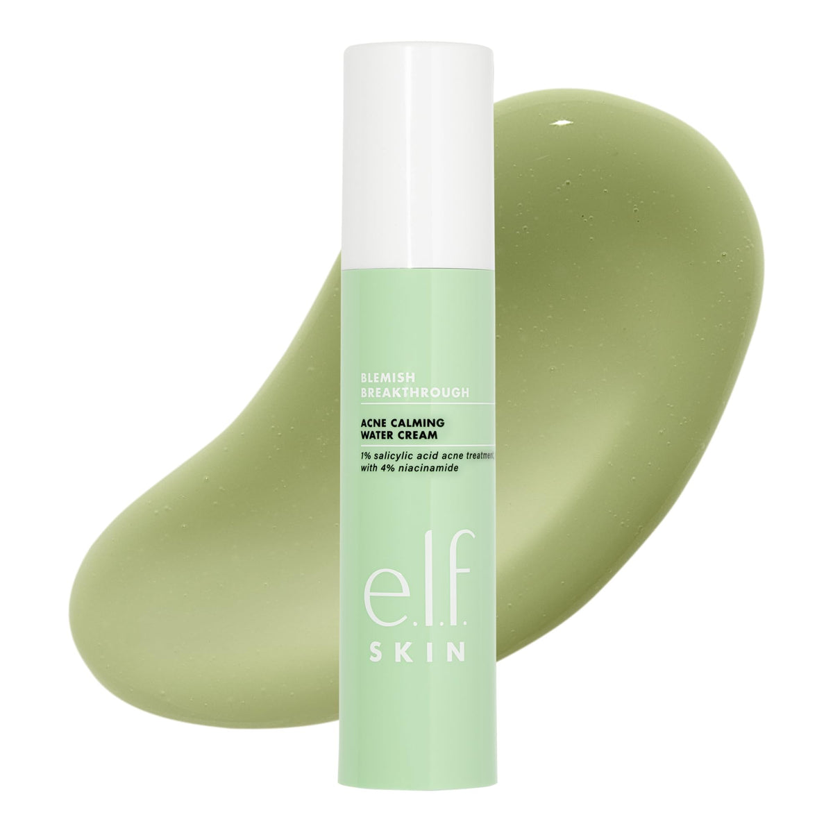 e.l.f. SKIN front jar view showing calming water cream and clear texture for hydrated skin