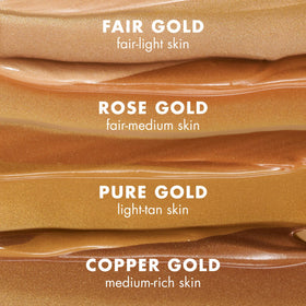 e.l.f. SKIN bronzing drops being applied with fingers giving natural, streak-free warmth
