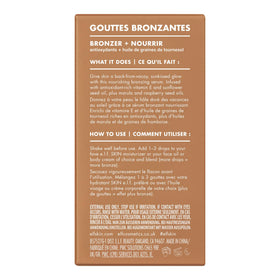 e.l.f. SKIN bronzing drops on bathroom vanity alongside skincare, easy everyday beauty addition