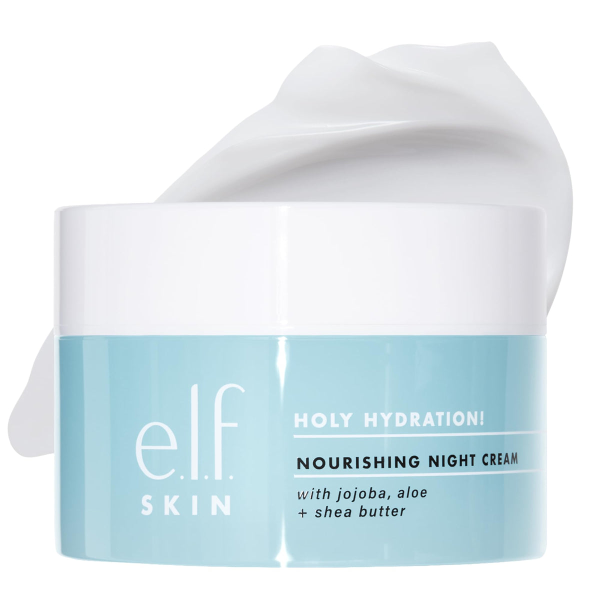 e.l.f. SKIN jar front view showing product branding and moisturizing benefits