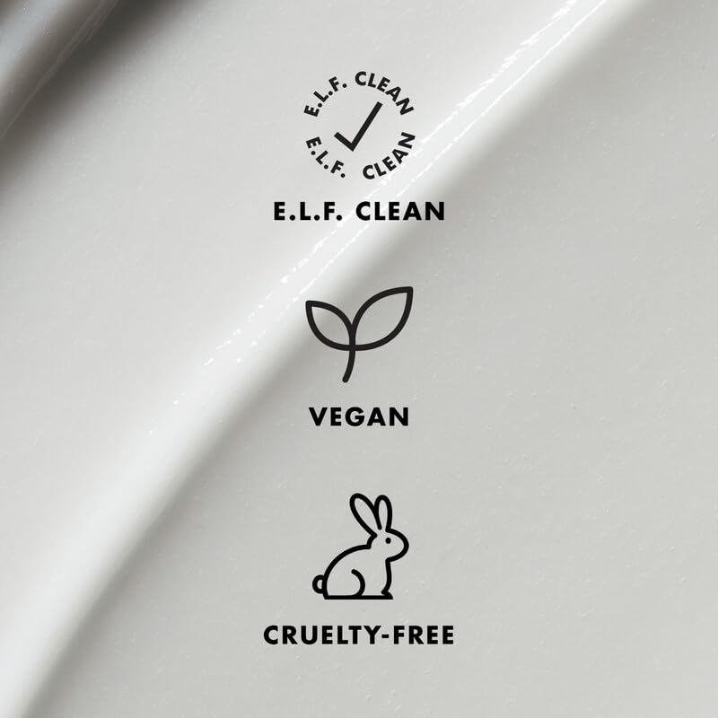 e.l.f. SKIN ingredients flatlay with shea butter jojoba and cucumber for soothing