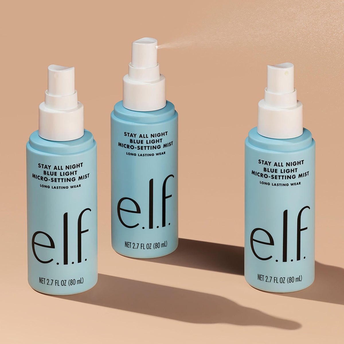 e.l.f. ingredient label close-up highlighting Glucosylrutin blue light benefit