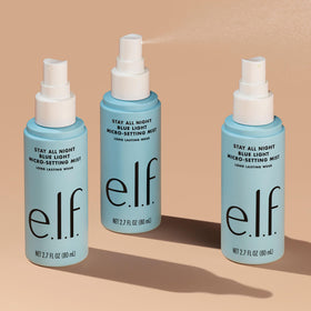 e.l.f. ingredient label close-up highlighting Glucosylrutin blue light benefit