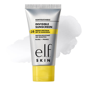 e.l.f. Suntouchable front packaging showing sleek bottle and SPF 35 protection benefit