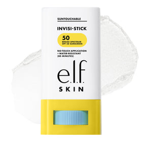 e.l.f. Suntouchable Invisi-Stick front packaging showing clear stick and label for easy protection